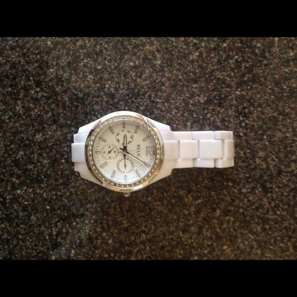 Relic | Accessories | White Relic Watch 